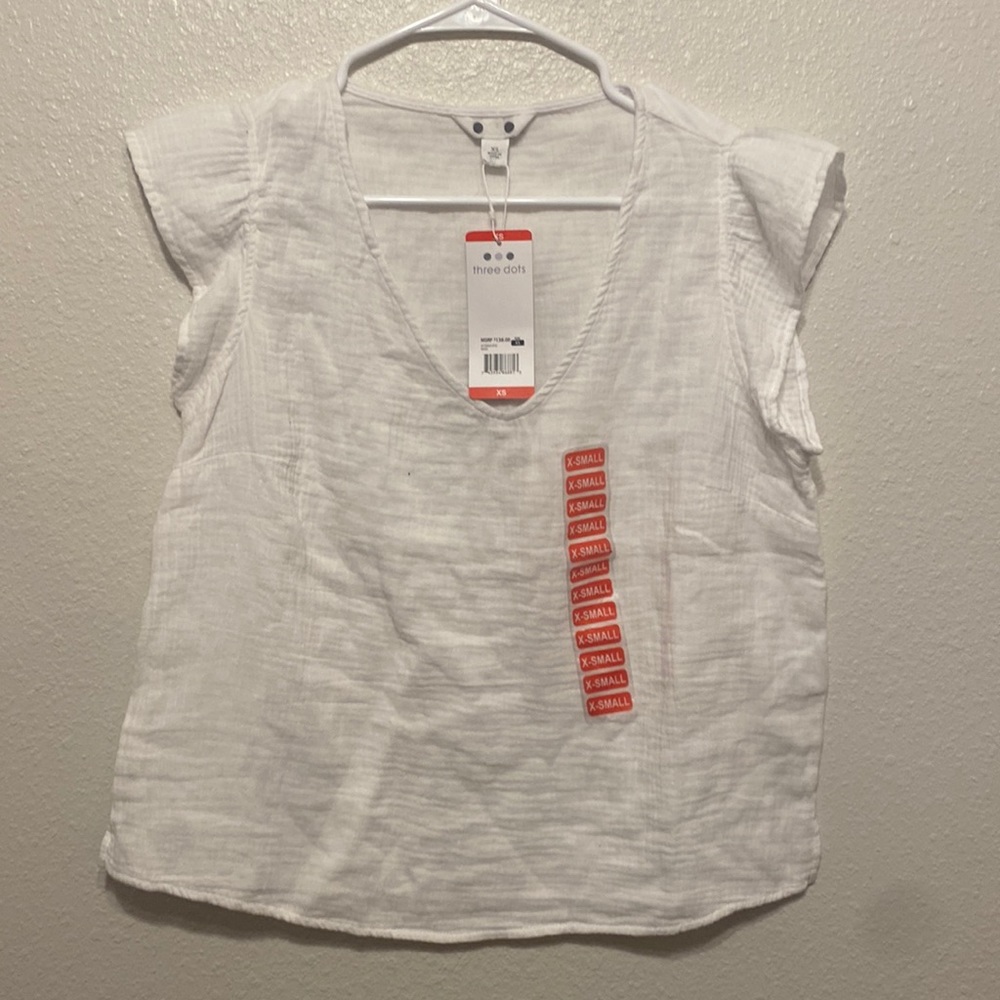 White cotton top